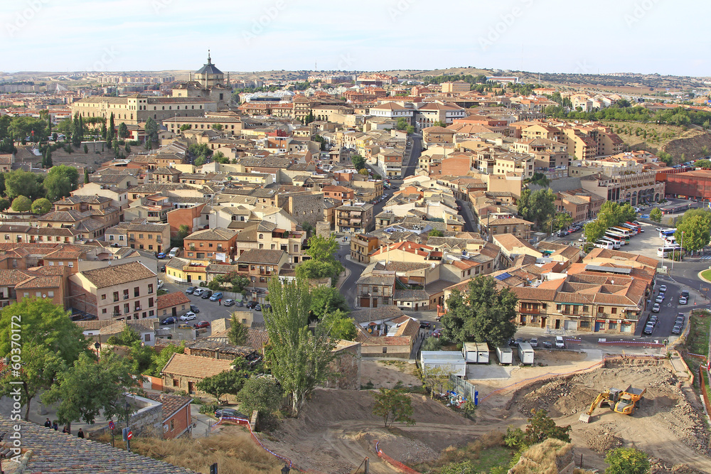 General view of the famous town of Toledo, Spain
