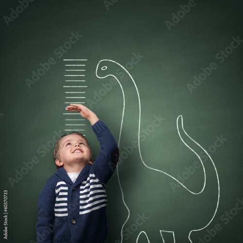 Εκτύπωση καμβά Growing up taller than a dinosaur