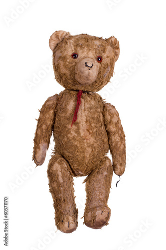 very old teddybear