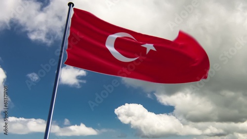 Turkey Flag, neutral2 photo