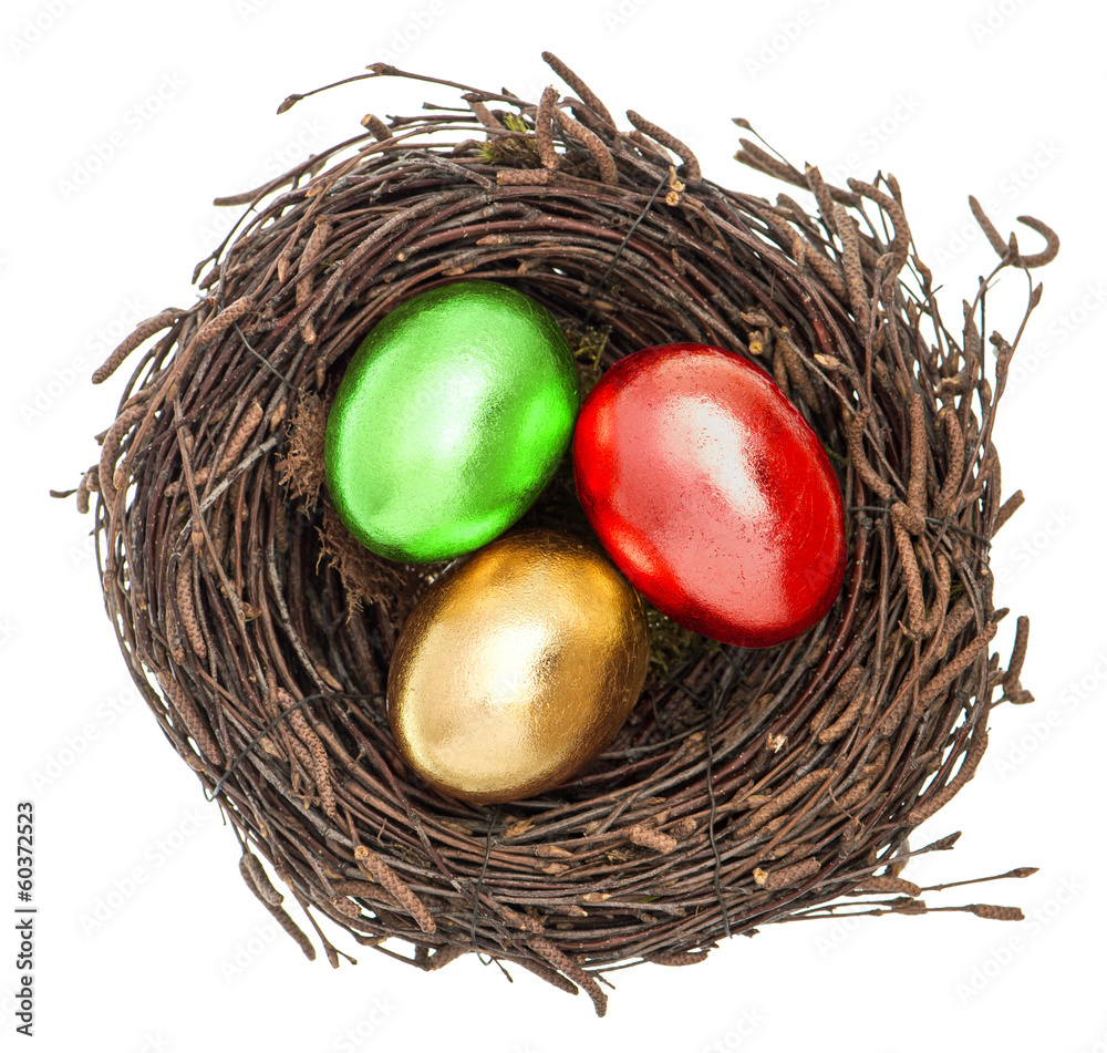 custom made wallpaper toronto digitalgolden easter eggs in nest isolated on white