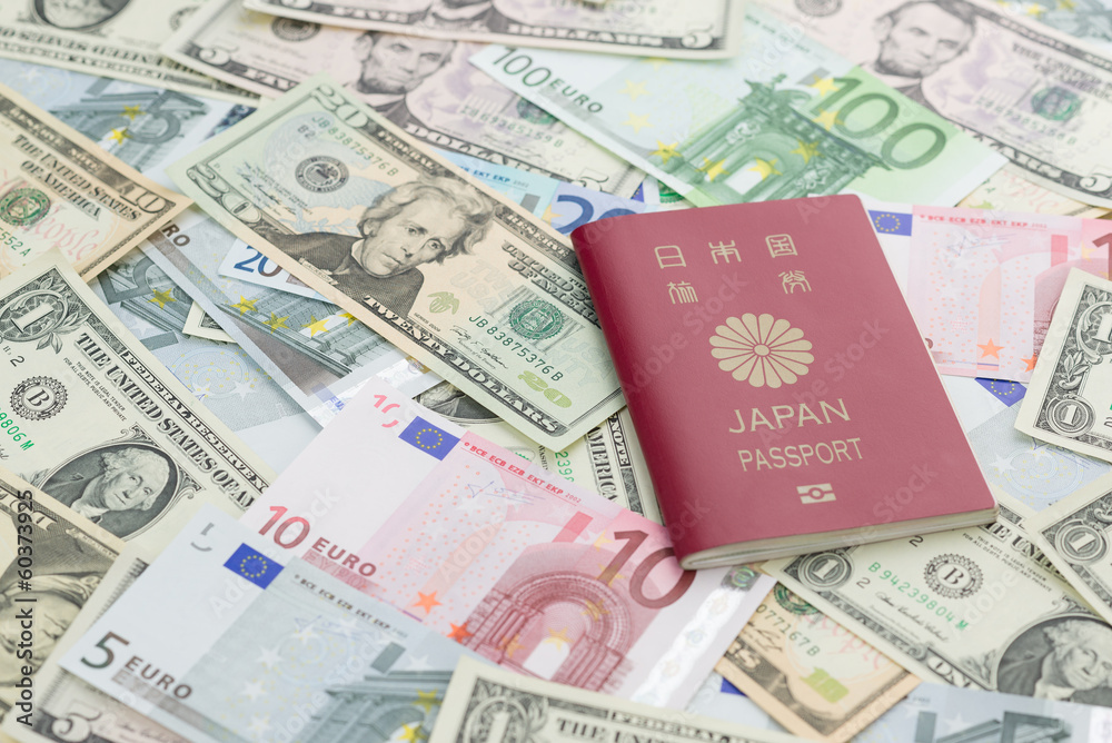 日本のパスポートと外貨 日本のパスポートと外貨