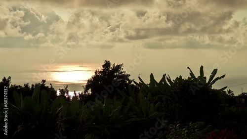 Manago Hotel Sunset, Timelapse, Big Island, Hawaii, USA photo