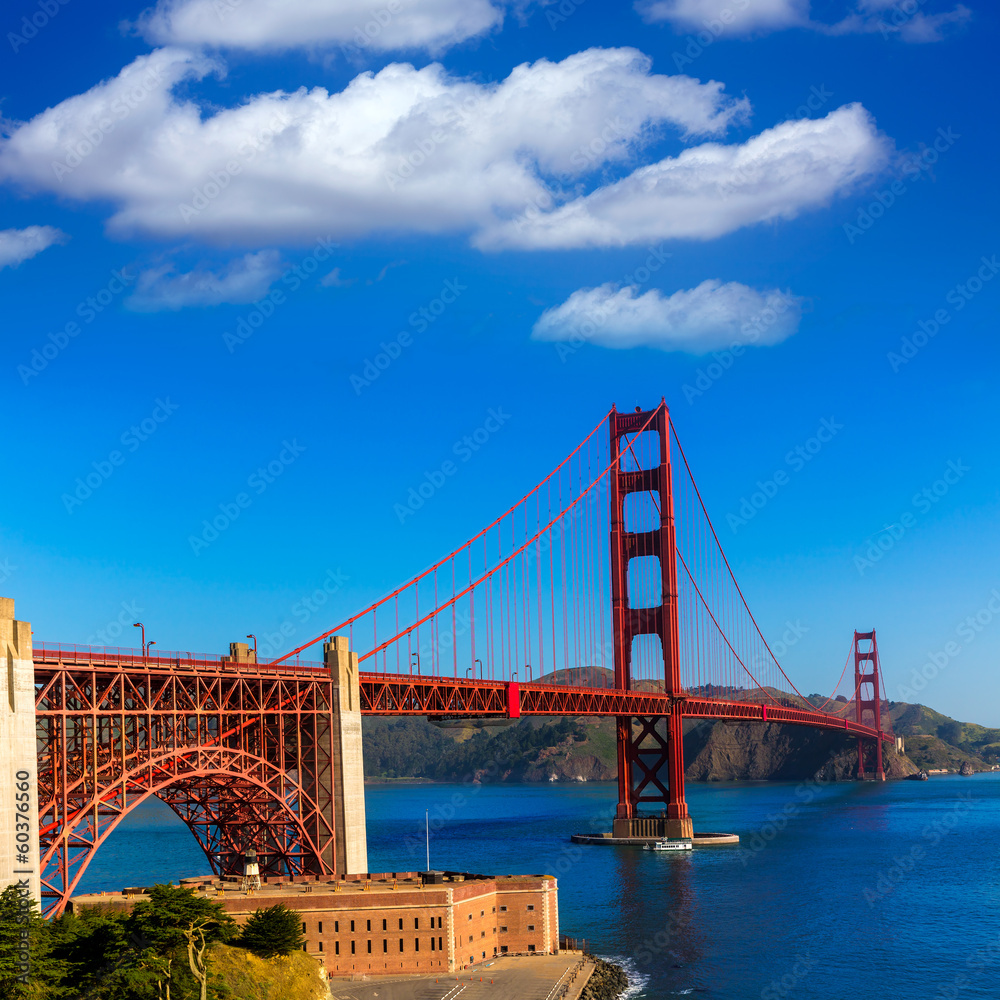 Golden Gate Bridge San Francisco from Presidio California Golden Gate Bridge San Francisco from Presidio California