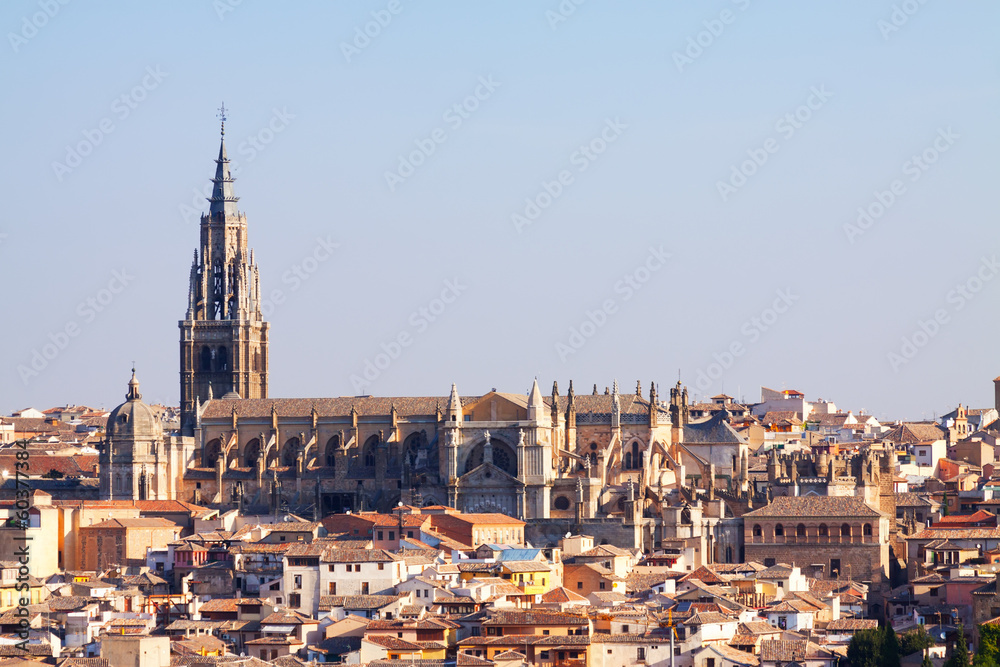 Toledo Cathedral in summer day