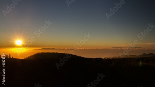 Teide Sunset, Timelapse, Tenerife, Spain photo