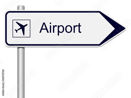 Sign airport