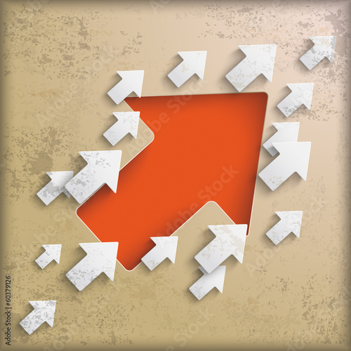 Vintage Background Success Arrows