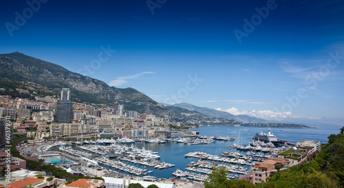 Monte Carlo city panorama.