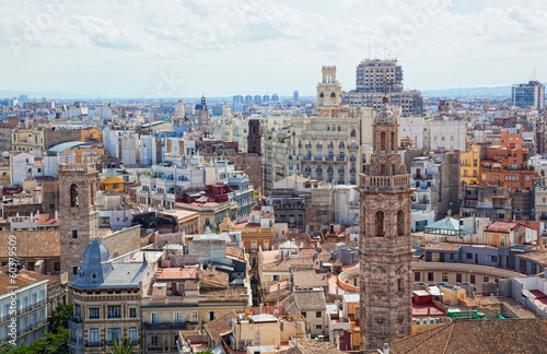 View of  historical center of Valencia  photo