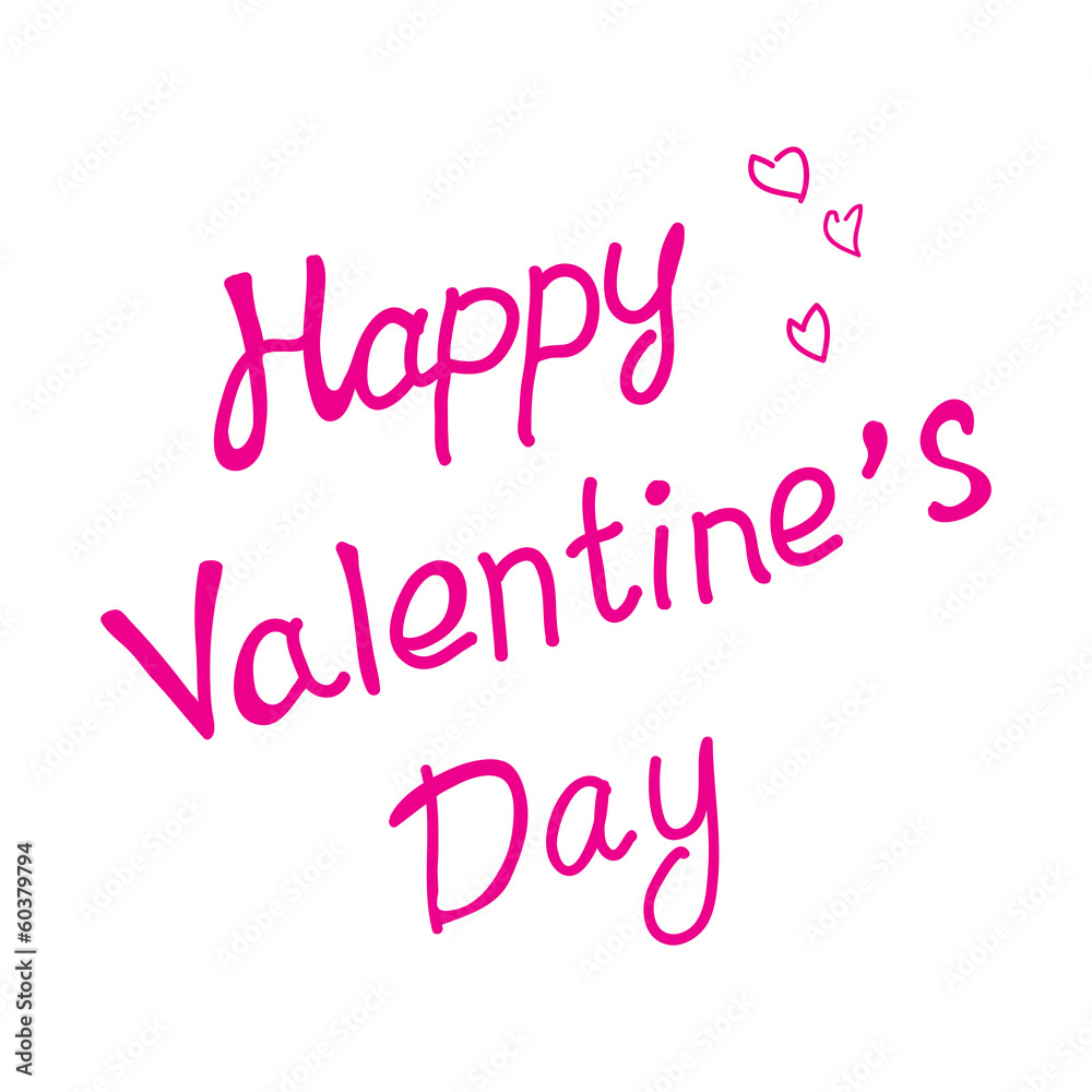 inscription Happy Valentine's Day inscription Happy Valentine's Day