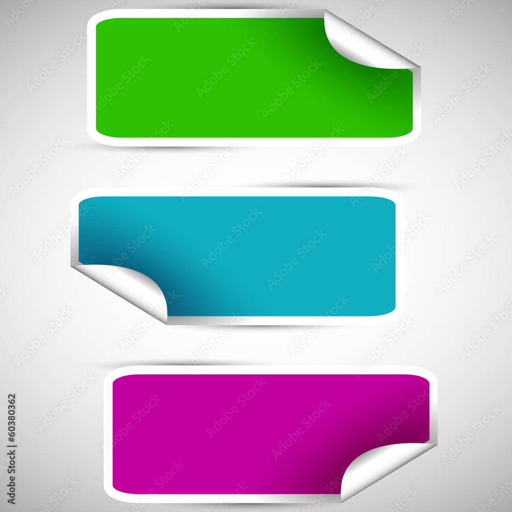 set of blank rectangle stickers set of blank rectangle stickers