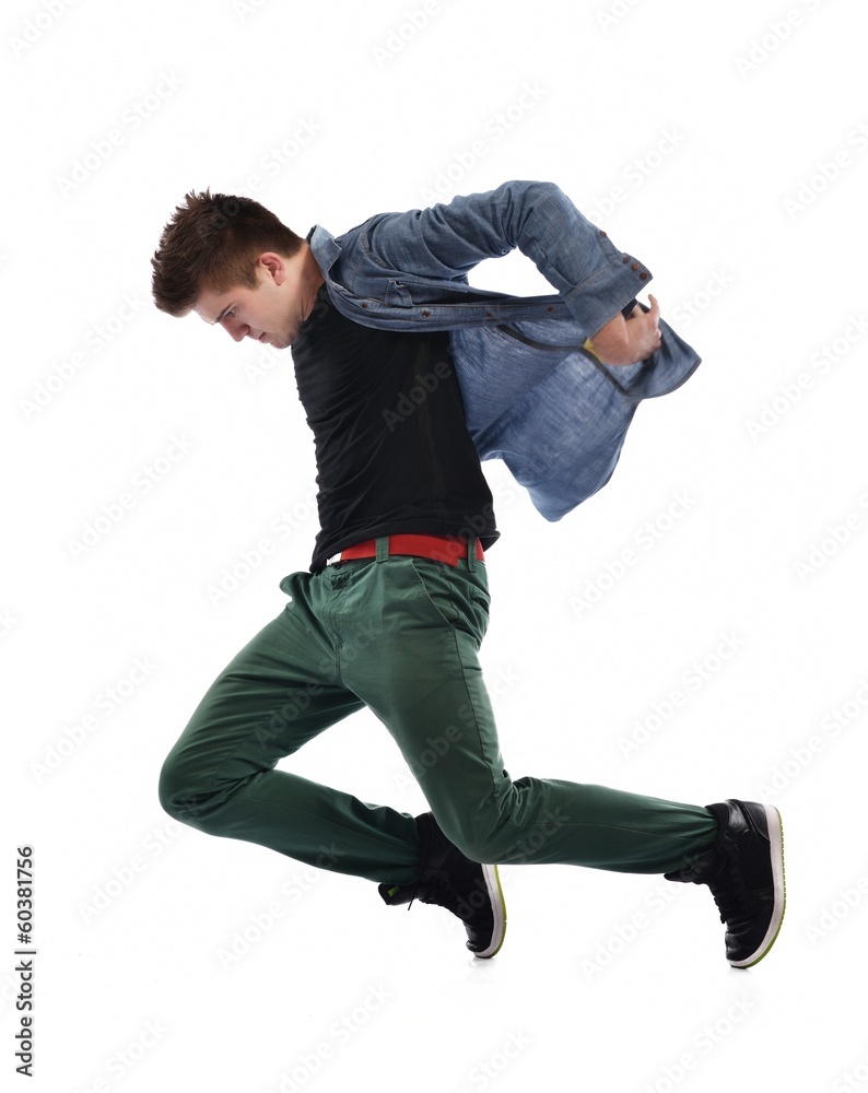 young man dancing