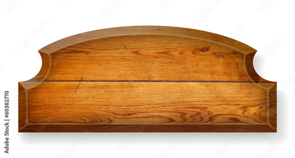 Obraz premium Realistic wooden board.