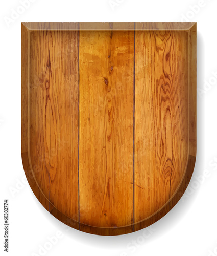 Realistic wooden board.