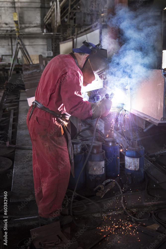 Welder at work Welder at work