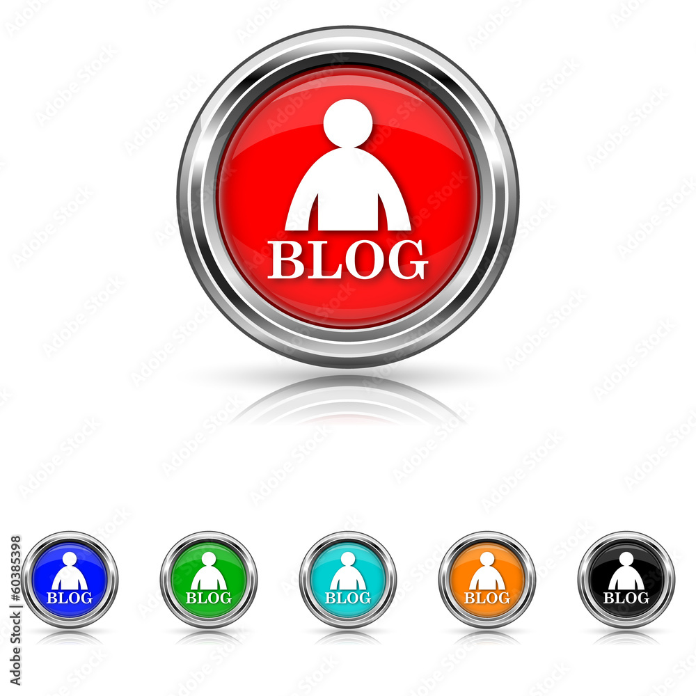 Blog icon - vector set Blog icon - vector set
