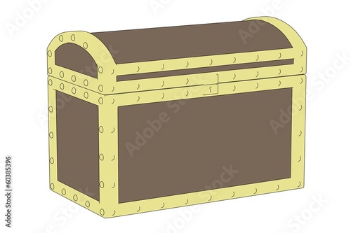 cartoon image of antique chest photo