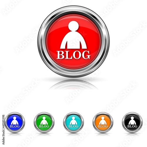 Blog icon - vector set