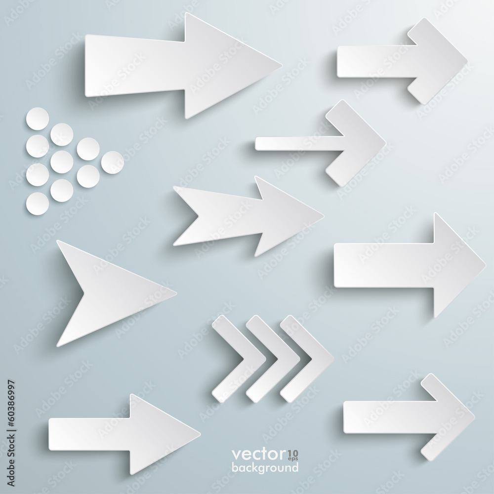 Different White Arrows