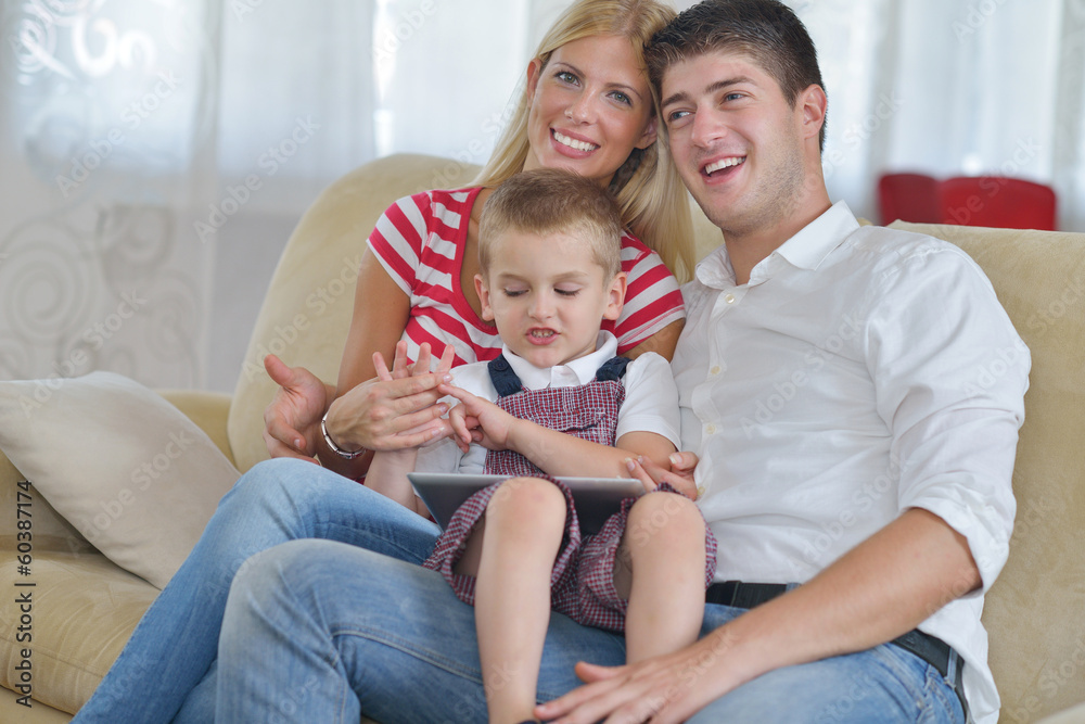 Fototapeta premium family at home