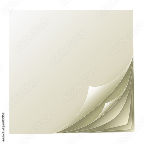 stack of papers with curl