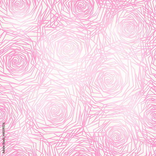 Seamless pattern with abstract roses. EPS 10