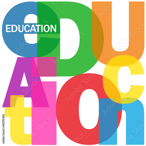 "EDUCATION" Letter Collage (training skills university school)