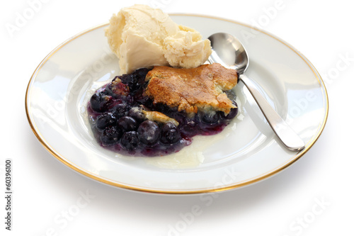 фотографія blueberry cobbler