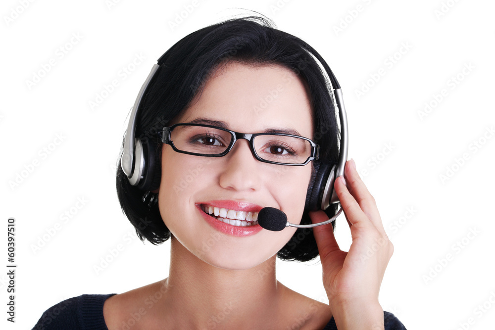 Attractive customer support representative Attractive customer support representative