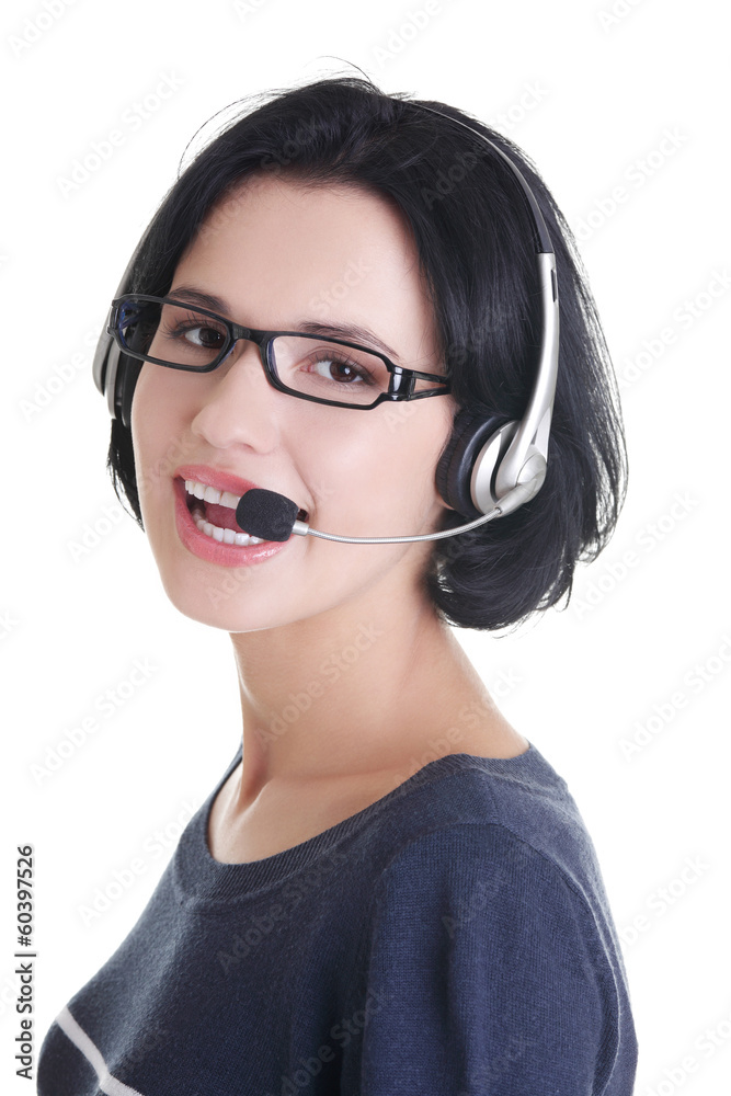 Attractive customer support representative Attractive customer support representative