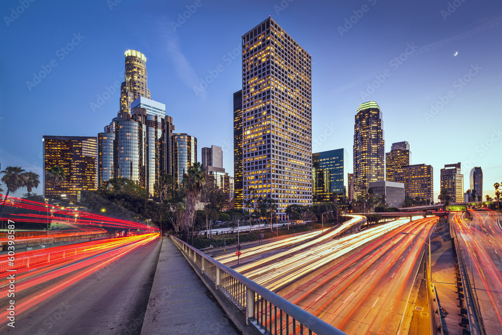 Obraz premium Los Angeles, California Downtown Skyline