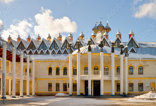 Puppet theater in Voronezh winter in Russia photo