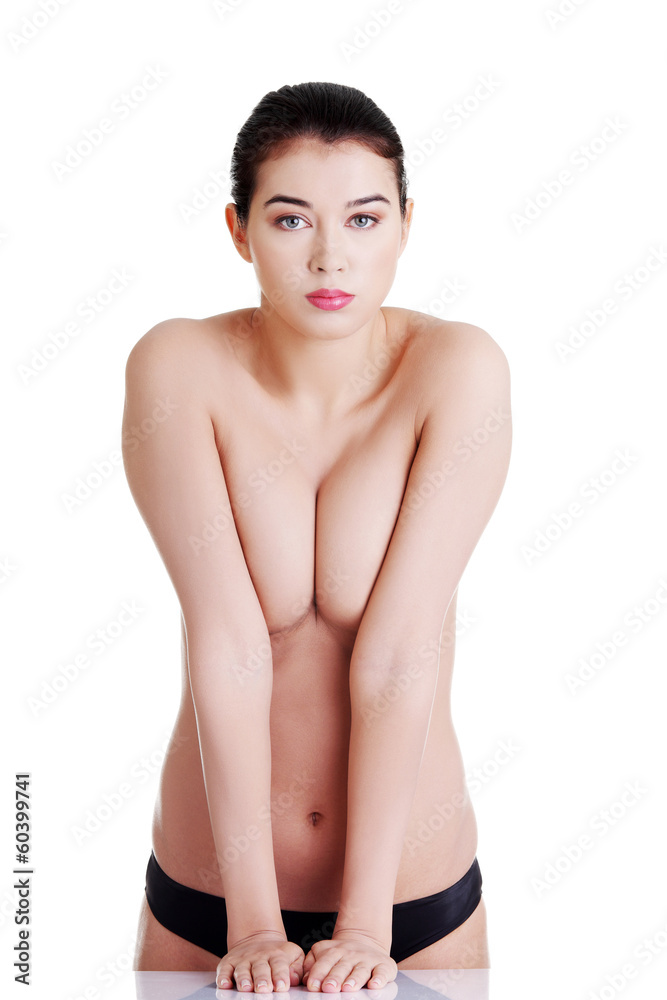 Fototapeta premium Beautiful fit topless woman