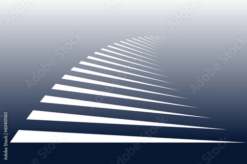 Symbolic stripes of zebra crossing.