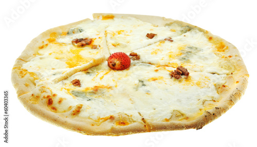italian pizza quatro formaggi (four cheese)