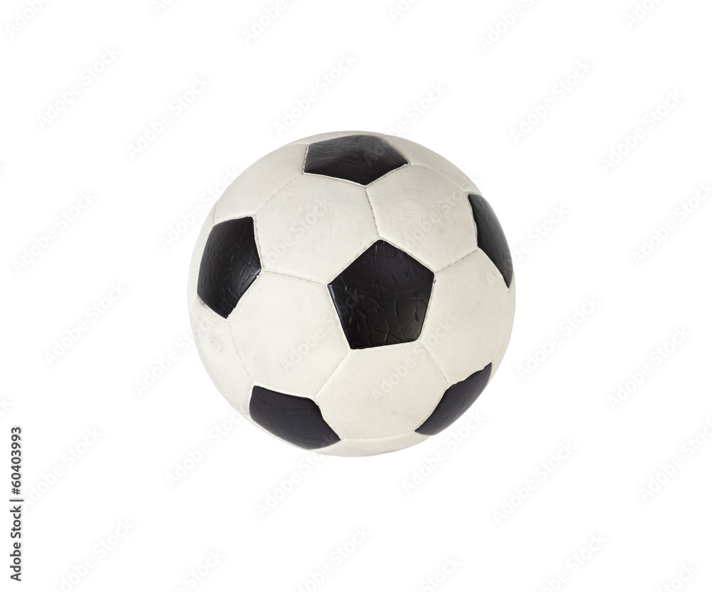 Fußball auf weiß freigestellt. Fußball auf weiß freigestellt.