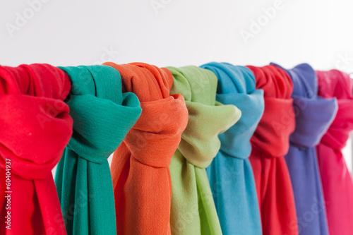 Colored scarves/Different colored scarves photo