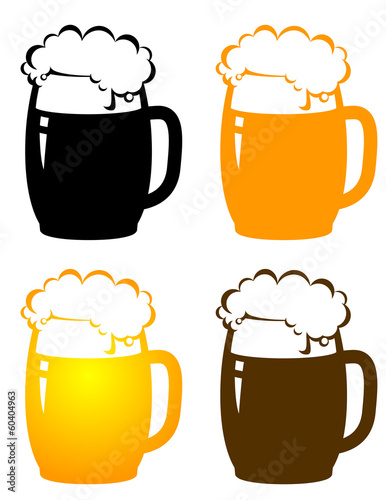 set of beer mugs