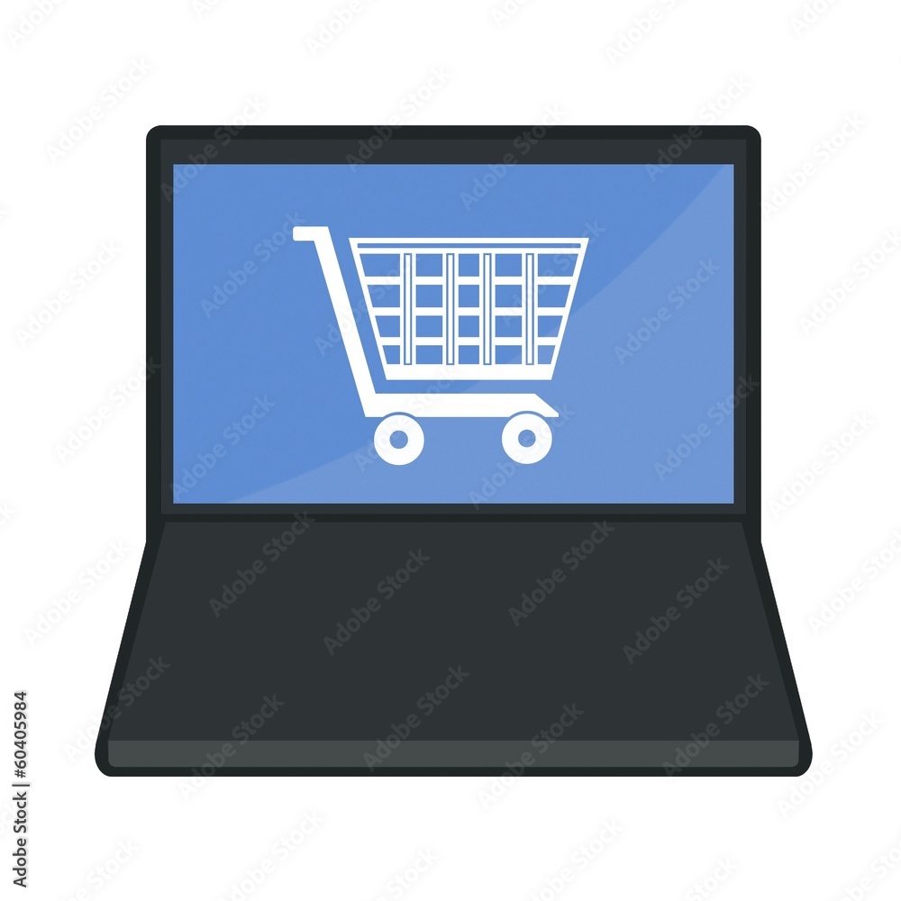Caddie dans un ordinateur portable Caddie dans un ordinateur portable
