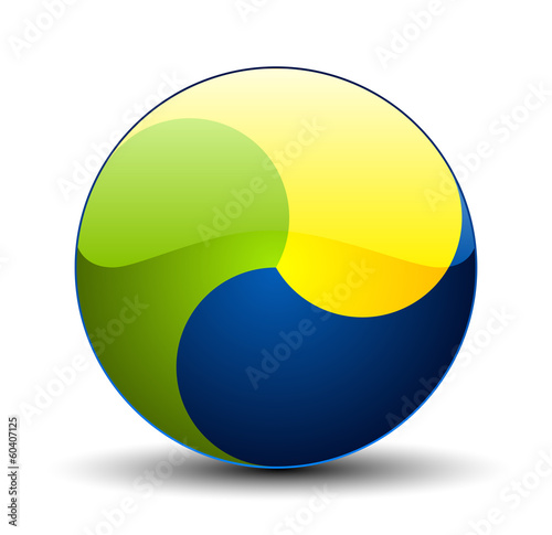 Ying Yang button