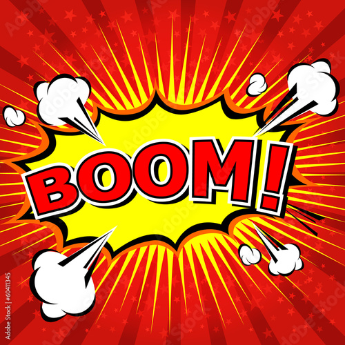 Boom! - Comic Speech Bubble, Cartoon