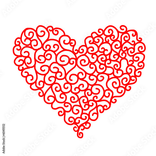 Abstract heart shape for your design