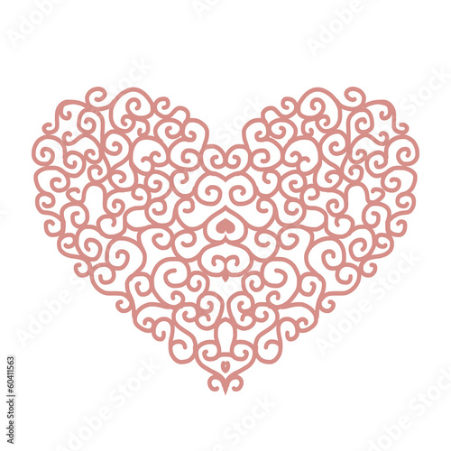 Abstract heart shape for your design