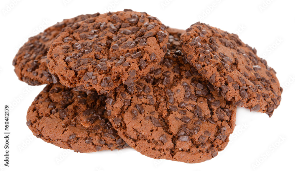 Sweet cookies isolated on white Sweet cookies isolated on white