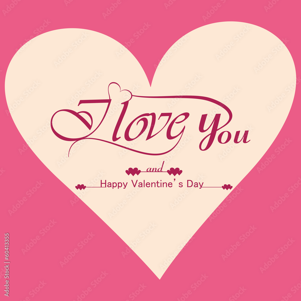Beautiful background for valentine's day card vector design