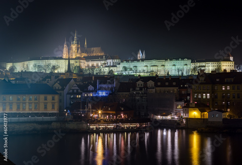 Prague castle at night, Czech Republic © Lefteris Papaulakis