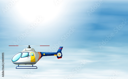 A chopper in the sky © blueringmedia