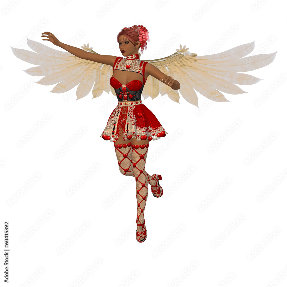 Fototapeta premium Dancing cupid girl