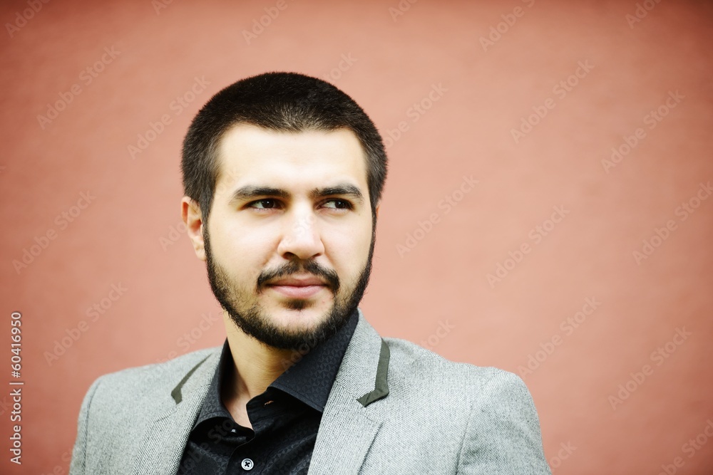 Obraz premium Young Middle eastern young attractive male model posing